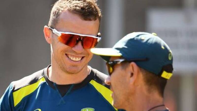 Petet Siddle and Justin Langer