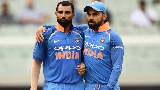 Mohammed Shami and Virat Kohli
