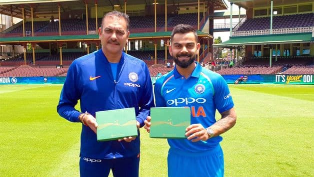 ravi shastri and virat kohli