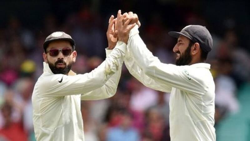 virat kohli and cheteshwar pujara