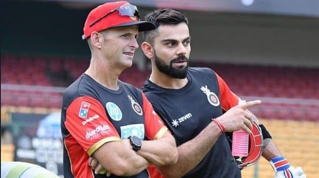 Gary Kirsten with Virat Kohli. @ Twitter