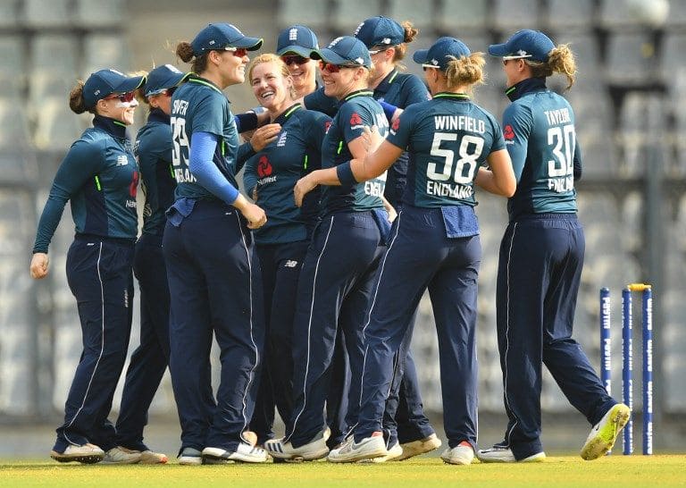 Katherine Brunt set up England's win with 5/28.