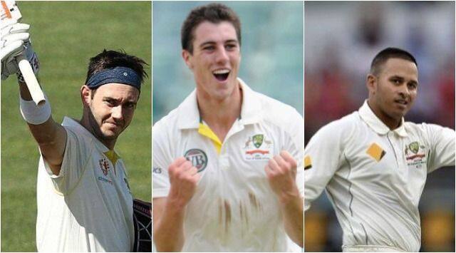 Pat Cummins, Usman Khawaja, Kurtis Pattinson