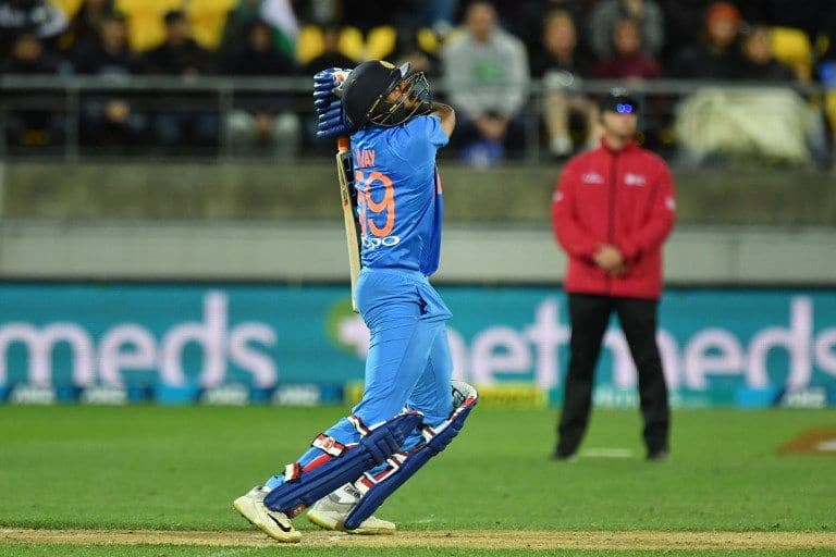 Vijay Shankar batted at No 4, scored 27 off 18 balls, and did not bowl.