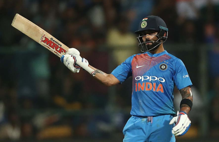 Virat Kohli levels with Shoaib Malik at third spot in all-time T20I run list