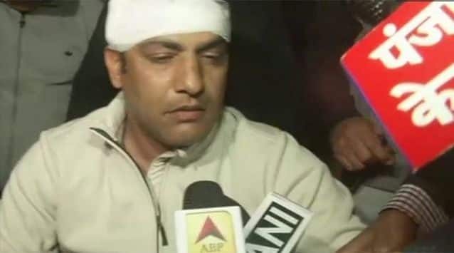Dheda, a U-23 Delhi hopeful attacked Bhandari at the St Stephen’s ground in Delhi on Monday (ani photo)