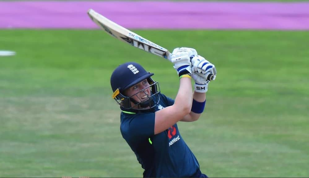 Heather Knight's unbeaten 64 gave England Women a winning start to their tour.