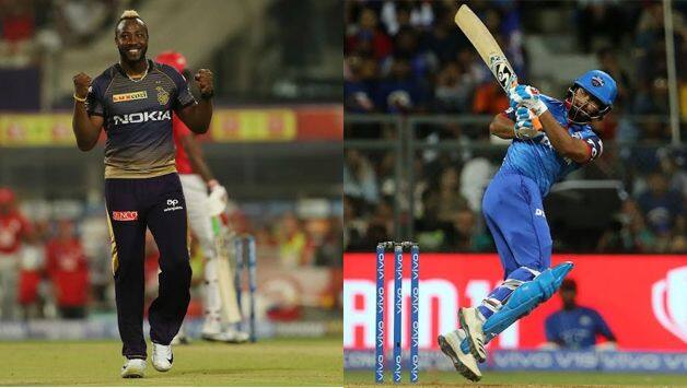 Andre Russell and Rishabh Pant