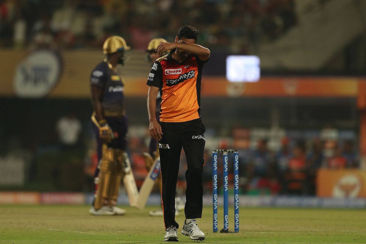 Bhuvneshwar Kumar went wicketless in SRH's loss to KKR on Sunda