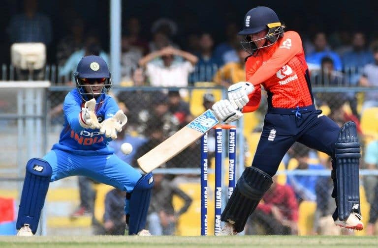 Danielle Wyatt's unbeaten half-century took England to a five-wicket win.