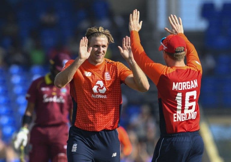 David Willey took 4/7 in three overs as England ripped through West Indies.