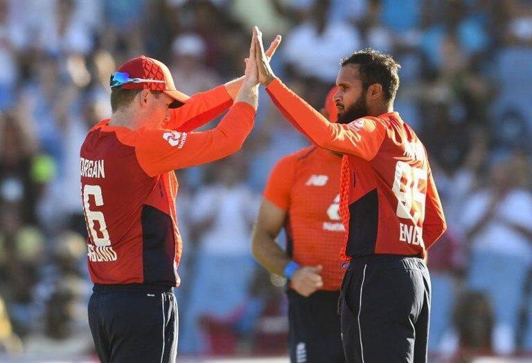 Adil Rashid conceded just 15 runs from his four overs in St Lucia.