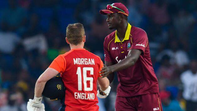 Jason Holder and Eoin Morgan