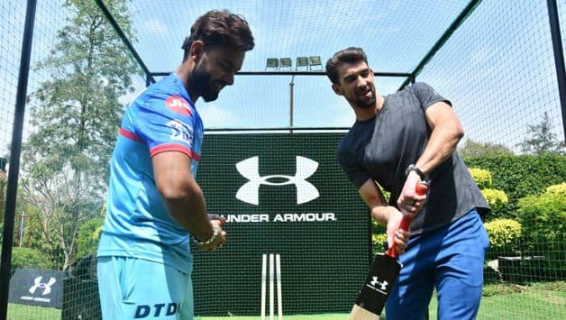 Rishabh Pant and Michael Phelps