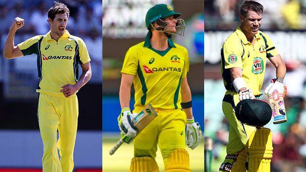Mitchell Starc, Steven Smith and David Warner