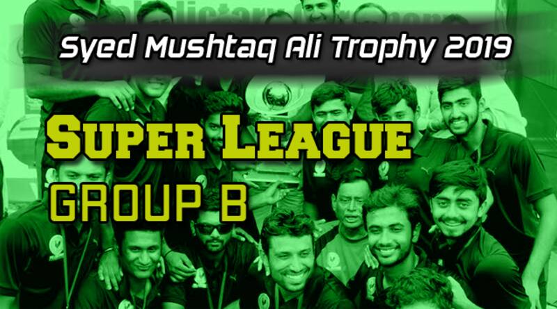 Syed Mushtaq Ali Trophy 2019 Super League Group B