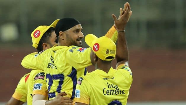 After being put in to the bat, Bangalore succumbed to the league’s jointest-sixth lowest total and their joint-lowest as Chennai’s Harbhajan Singh and Imran Tahir shared six wickets between them giving away just 29 runs in eight overs. Photo: BCCI