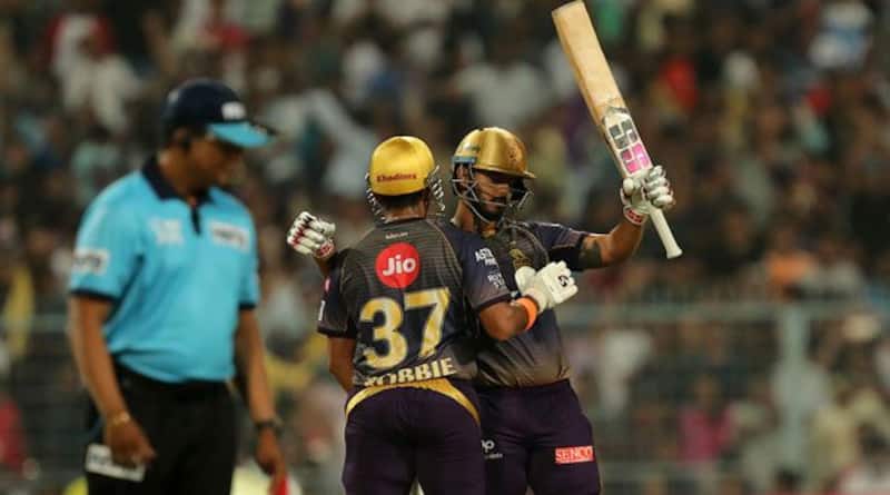 Rana combined with Robin Uthappa for a stand off 110 runs in just 66 balls to power his team. Photo BCCI