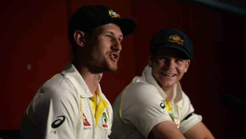 Cameron Bancroft and Steve Smith