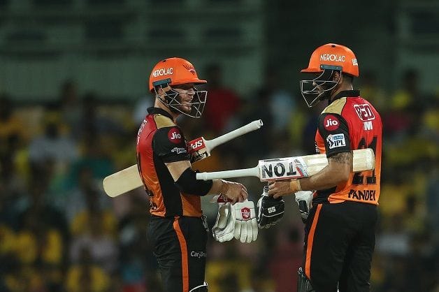 Manish Pandey, David Warner, Pandey Warner, Chennai Super Kings vs Sunrisers Hyderabad, IPL 2019, Indian Premier League