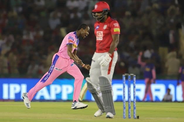 Jofra Archer, Chris Gayle, Kings XI Punjab, Rajasthan Royals, KXIP vs RR. Indian Premier League, IPL 2019