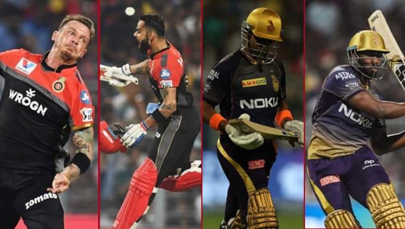 Dalet Steyn, Virat Kohli, Robin Uthappa, Andre Russell