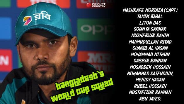 Bangladesh World Cup squad