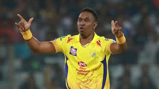 Dwayne Bravo has been ruled out for two weeks owing to Grade 1 hamstring tear, as confirmed by CSK batting coach Michael Hussey on Friday. PHOTO BCCI