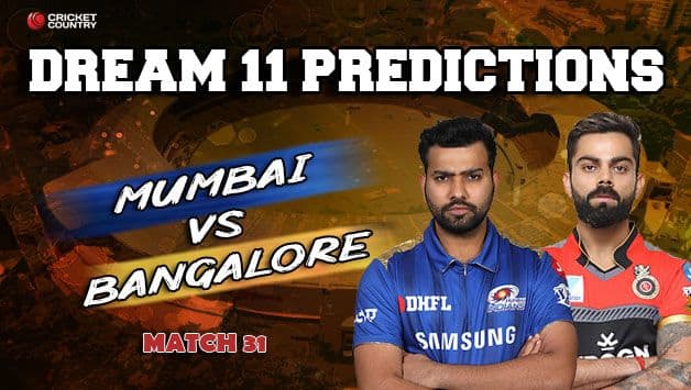 IPL 2019,MI vs RCB,Dream XI Predictions,Today Match Predictions,Today Match Tips,Today Match Playing xi,MI playing xi,RCB playing xi,dream 11 guru tips,Dream XI Predictions for today match,ipl MI vs RCB match Predictions,online cricket betting tips,cricket tips online,dream 11 team,my team 11,dream11 tips,Indian Premier League,MUMBAI INDIANS,Dream XI,WAnkhede Stadium, ,Indian Premier League 2019,MI vs RCB IPL 2019,Royal Challengers Bangalore,Latest Cricket News