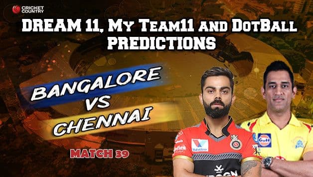 Today’s Best Pick 11 for Dream11, My Team11 and Dotball – Here are the best pick for Today’s match between RCB and CSK at M Chinnaswamy Stadium 8pm