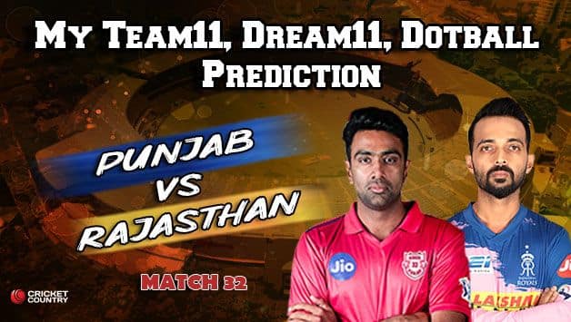 Today’s Best Pick 11 for Dream11, My Team11 and Dotball – Here are the best pick for Today’s match between KXIP and RR at Mohali Stadium 8pm