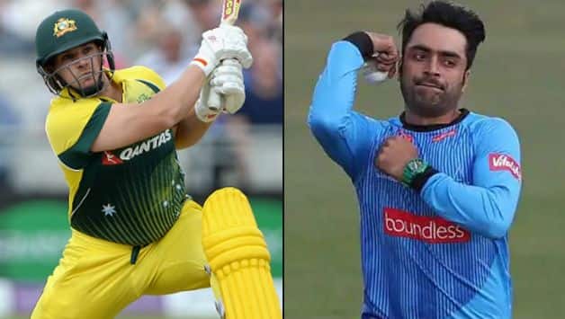 Aaron Finch Rashid Khan