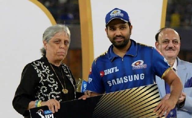 Diana Edulji, Rohit Sharma, IP 2019 Final, IPL 2019 trophy presentation ceremony