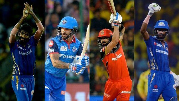 Jasprit Bumrah Shikhar Dhawan Virat Kohli Hardik Pandya IPL 2019