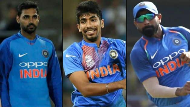 Jasprit Bumrah Mohammed Shami Bhuvneshwar Kumar