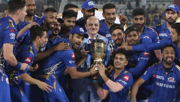 Mumbai Indians IPL trophy IANS