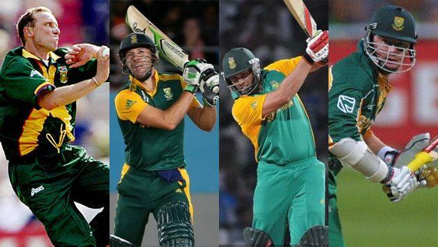 Allan Donald, AB de Villiers, Jacques Kallis, Lance Klusener South Africa cricketers