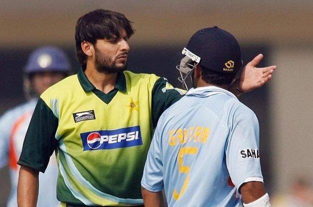 Shahid Afridi, Gautam Gambhir, India, Pakistan
