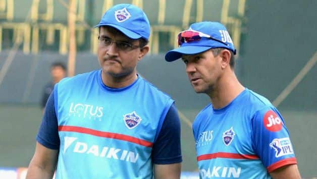 Sourav Ganguly with Ricky Ponting