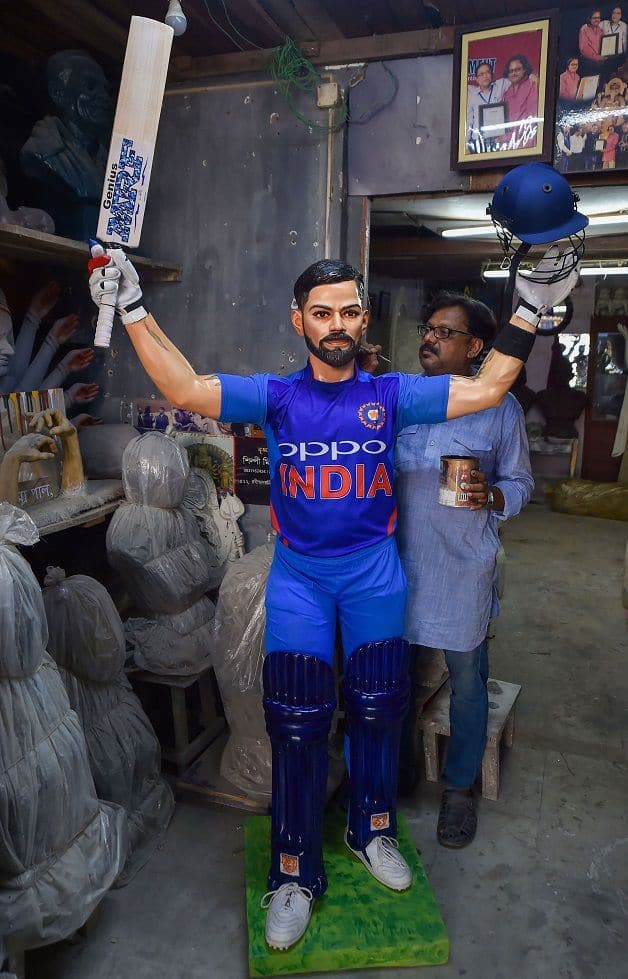 Kohli, India, ICC World Cup 2019, Virat Kohli statue