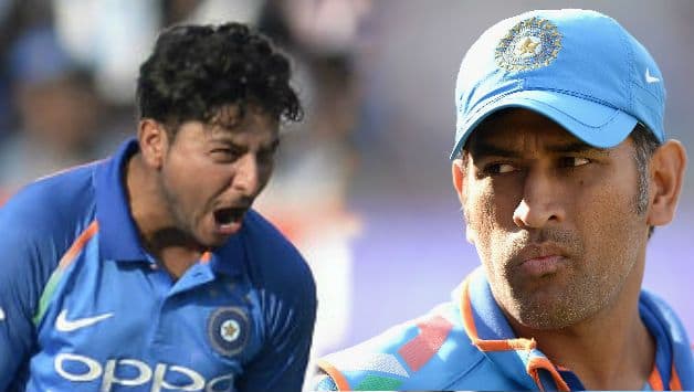 kuldeep yadav ms dhoni designed photo