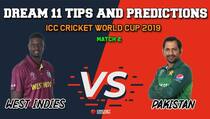 Dream11 Prediction: WI vs PAK, Cricket World cup 2019, Match 2 Team Best Players to Pick for Today’s Match between West Indies and Pakistan at 3 PM