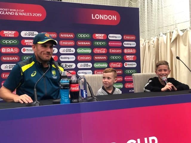 Cricket World Cup: Honest, astute and – here’s the key – cheerful Aaron Finch underlines Australia’s confidence