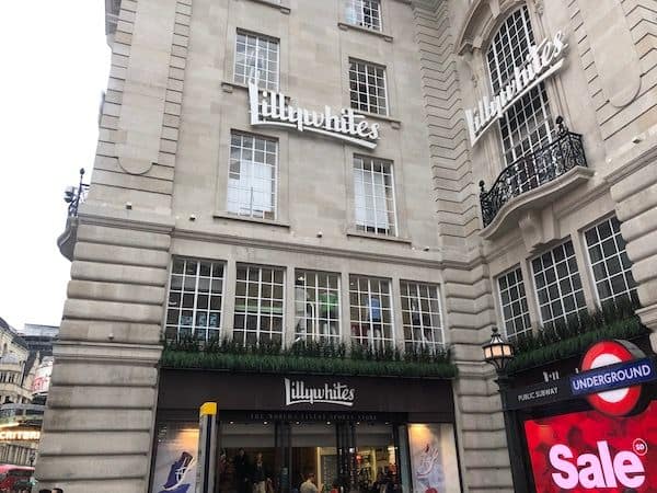 lillywhites sports shop piccadilly