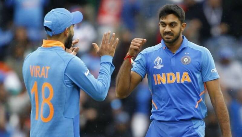 Vijay Shankar with Virat Kohli IANS Vijay Shankar with Virat Kohli IANS