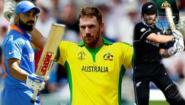 Virat Kohli Aaron Finch and Kane