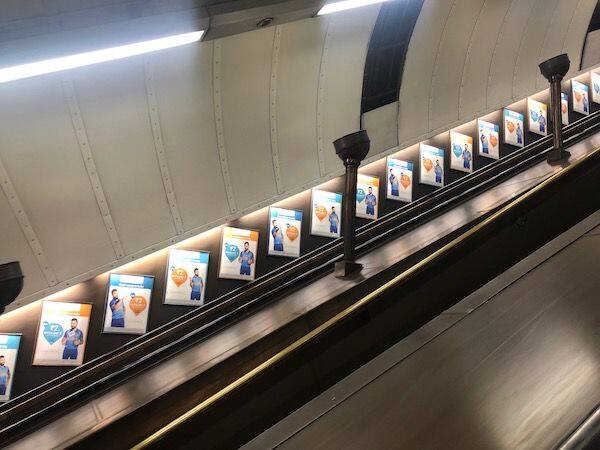 virat kohli advertisement london tube