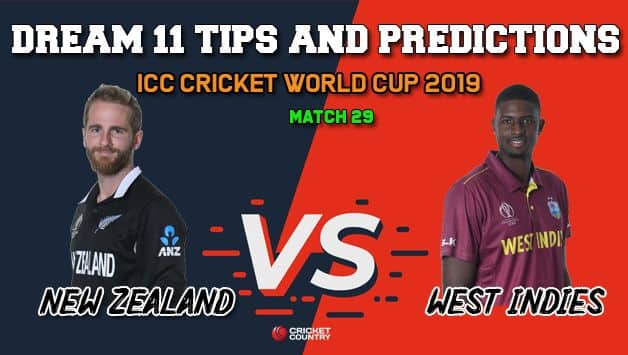 NZ vs WI Dream11 Prediction, Cricket World Cup 2019: Best Playing XI Players to Pick for Today’s Match between New Zealand and West Indies at 6 PM