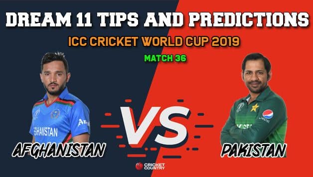 AFG vs PAK Dream11 Prediction, Cricket World Cup 2019, Match 36: Best Playing XI Players to Pick for Today’s Match between Afghanistan and Pakistan at 3 PM