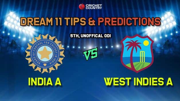 Dream11 Team India A vs West Indies A – Cricket Prediction Tips For Today’s 5th Unofficial ODI IN-A vs WI-A at Coolidge Cricket Ground
